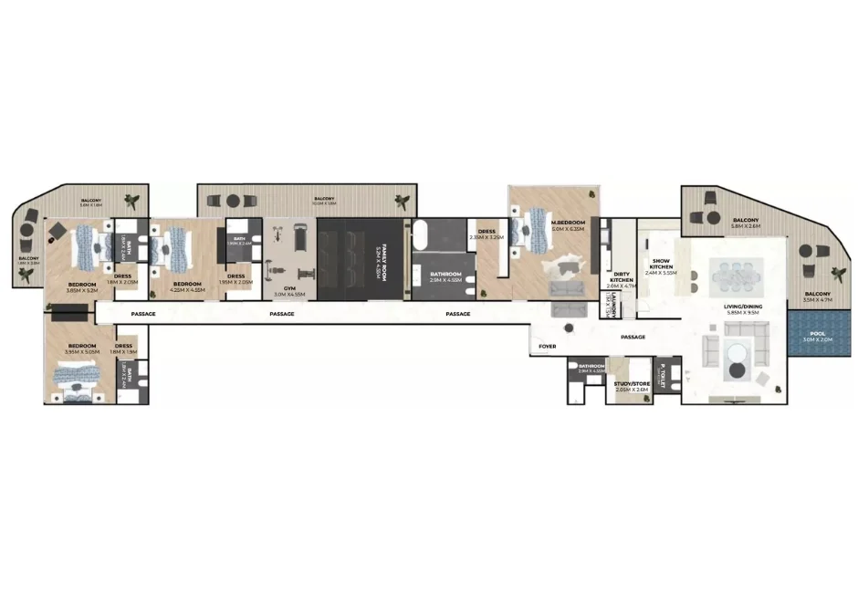 Bed Layout